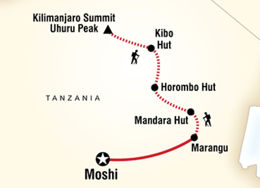 Climb Mt. Kilimanjaro Via Umbwe Route 6 Days + 2 Nights Hotel in Moshi